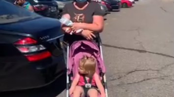 ‘Kroger Karen’ Flips Out On Mom Trying To Leave Parking Lot, Uses Her Child To Block Car