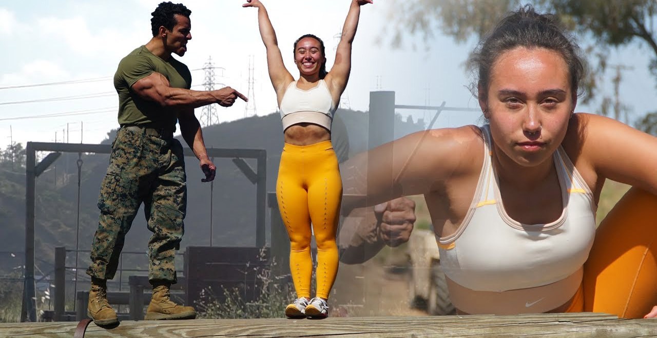 UCLA Gymnast Katelyn Ohashi Takes On The US Marine Obstacle Course