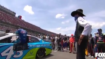 An Emotional Bubba Wallace Moved to Tears After NASCAR Drivers Push His Car To The Front Of Track After Noose Incident
