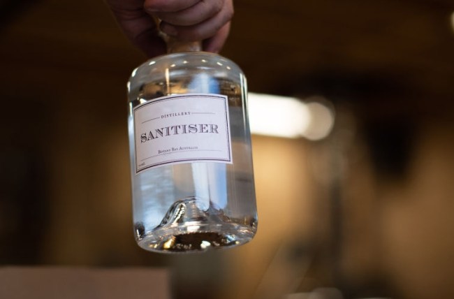 australian distillery gin hand sanitizer recall