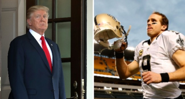 President Trump Shows Support For Drew Brees Amid Controversy, Says