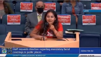 Florida Woman Loses Her Mind At City Council Meeting, Blames The Devil, 5G, Bill Gates And Hillary Clinton For Coronavirus Mask Laws