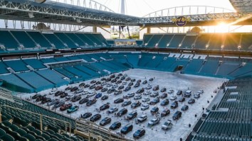 The Miami Dolphins Open Socially Distanced Drive-In And Open-Air Theaters At Hard Rock Stadium