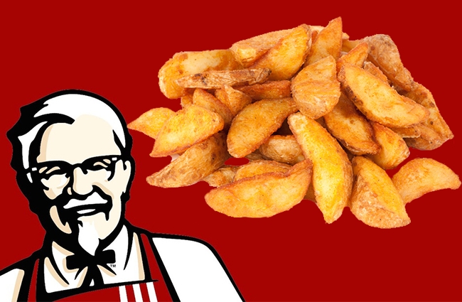 kfc replaces potato wedges with fries