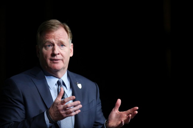 NFL Commissioner Roger Goodell encourages an NFL team to sign Colin Kaepernick and supports ousted QB's help on social issues