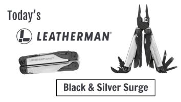 Today’s Leatherman: Black & Silver Surge