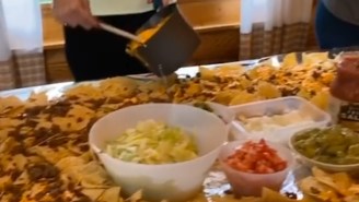 Family Getting Blasted Online For ‘Nacho Table’ Dinner But It Really Doesn’t Seem As Gross As It Looks