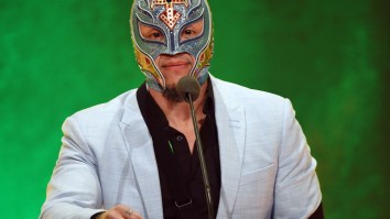 Here’s A Closer Look At Rey Mysterio’s ‘Eye’ Popping Out At ‘WWE Extreme Rules’ And Other Weird Moments From Last Night