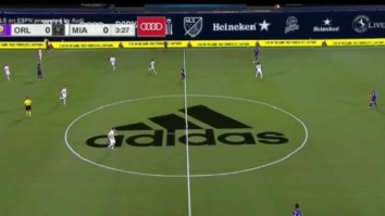 MLS Fans Were Annoyed With Huge Adidas Logo On The Field In First Game Back