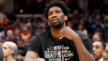 Joel Embiid Took No Chances By Donning A Full Hazmat Suit And Mask During Team Flight To NBA Bubble