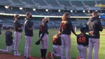 The MLB’s Official Twitter Account Fires Back At Fans Who Were Mad At SF Giants Players For Kneeling During National Anthem