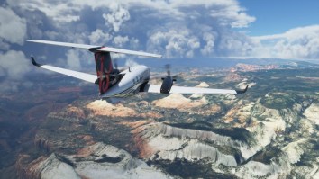 ‘Microsoft Flight Simulator’ Players Are Flying Around Hurricane Laura And It Is WILD