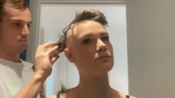 This TikTok Of Boyfriend’s Reaction After Shaving His Girlfriend’s Head Is Going Viral For All The Right Reasons