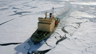 Mesmerizing 4K Timelapse Of An Icebreaker Ship Smashing Through Every Type Of Ice In Antarctica