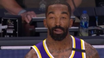 Confused JR Smith Becomes A Meme Again During Game 3 Of Lakers-Blazers Playoff Series