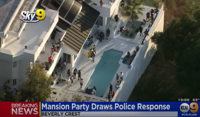 mansion party in Los Angeles shooting