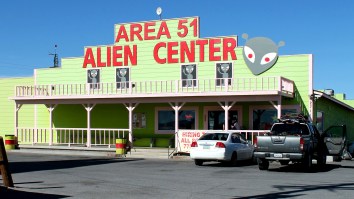 50 Foot Tall ‘Alien Robot’ That Could Be ‘Used In Combat’ Spotted In Area 51 Satellite Photo
