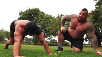 Strongman Eddie Hall Attempts The Navy SEALs Fitness Test And Didn’t Have An Easy Time