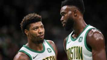 Celtics Teammates Marcus Smart And Jaylen Brown Reportedly Got Into Heated Confrontation And Had To Be Separated After Game 2 Loss To Miami Heat