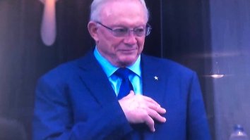 Jerry Jones And His Creepy Hand During National Anthem Brought Out The Jokes On Twitter