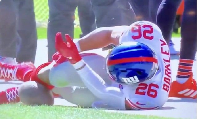 Giants' Saquon Barkley out for season with torn ACL