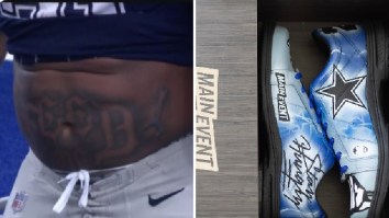 After Getting A ‘Feed Me’ Tattoo, Ezekiel Elliott Now Has Custom ‘Stay Hungry’ Bowling Shoes