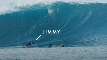 Watch – ‘Free Solo’ Director Jimmy Chin Gets ‘Barreled’ Surfing In Fiji