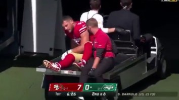 49ers Star DE Nick Bosa Carted Off The Field With Apparent Knee Injury