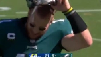 Carson Wentz Gets Booed Off The Field In Philadelphia Despite There Being No Fans In The Stadium