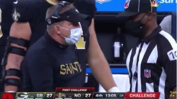 Fans Are Convinced Video Shows Saints HC Sean Payton Slipping Ref Some Money During Game