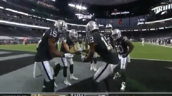 Zay Jones And The Raiders Bust Out COVID Hand Sanitizer TD Celebration On ‘MNF’