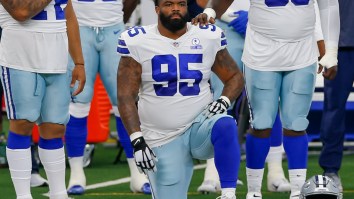 Jerry Jones Avoids Addressing Dontari Poe’s Anthem Protest While Claiming His Weight Was The Reason He Was Cut