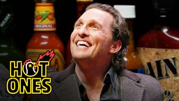 Matthew McConaughey Suffers Through The ‘Hot Ones’ Challenge, Drops Some A+ McConaugheyisms