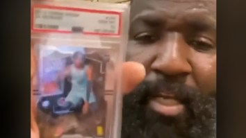 Kendrick Perkins Showing Off His Sports Card Collection May Be The Only Thing You Need To See Today