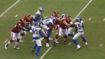 Aaron Donald Sacks Alex Smith And Jumps On His Back In Smith’s First Game Back From Devastating Injury