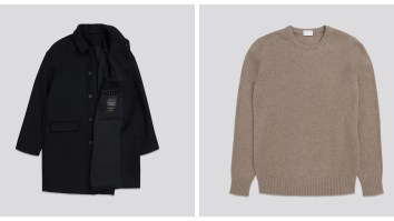 A Classic Combo For Winter Weather – Wool Coat + Cashmere Sweater
