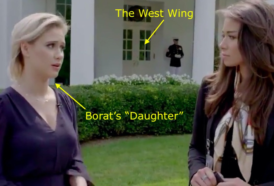 Borat's "Daughter" Also Got Access To The White House, Met Don Jr