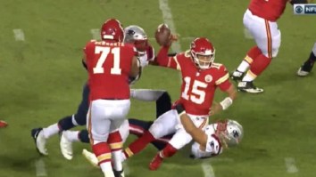 Patriots Appear To Get Screwed By Refs After Patrick Mahomes Was Called Down On Obvious Turnover