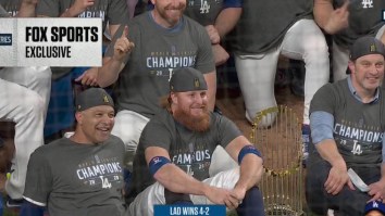 Maskless Justin Turner Spotted On Field Celebrating Dodgers’ World Series Win With Teammates After Testing Positive For COVID-19