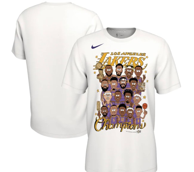 Los Angeles Lakers Fanatics Branded NBA Champions Zone T-Shirt - Mens