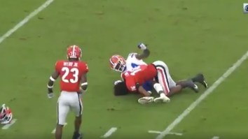 Georgia DB Lewis Cine Ejected After Brutal Helmet-To-Helmet Hit On Gators’ Kyle Pitts Led To Both Players Potentially Suffering Concussions