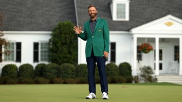 Dustin Johnson Had The Most Dustin Johnson Reaction To Winning The Masters, Broke Character In The Post Round Interview