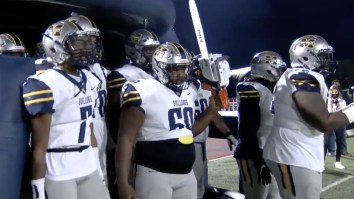 This Mississippi JUCO Football Team’s Chainsaw Entrance Was Charged Up, But It Didn’t Last Long