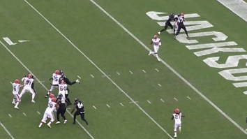 Baker Mayfield Embarrassingly Overthrows Wide Open Receiver In The End Zone That Should Have Been An Easy TD For Browns