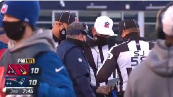 Bill Belichick Busted Out Still Photos To Argue Controversial ‘Blindside Block’ Penalty That Cost Team A TD