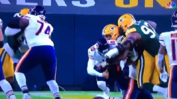 Bears Fans Blast Refs For Missing Two Facemask Penalties During Mitch Trubisky Fumble That Led To Packers’ TD