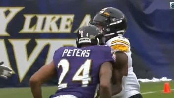 Ravens’ Marcus Peters Headbutts Steelers’ Diontae Johnson Several Times During Heated On-Field Altercation