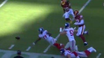Washington And NY Giants Players Hilariously Have Trouble Picking Up Fumble Because The NFC East Is A Dumpster Fire