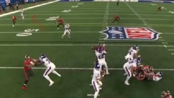 Daniel Jones Misses Wide Open Receiver For A TD And Throws A Terrible Interception Instead