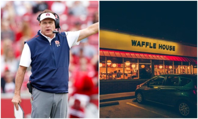 gus malzahn waffle house after games